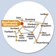Karte Bruchweiler-Bärenbach