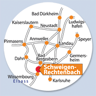 Karte Schweigen-Rechtenbach